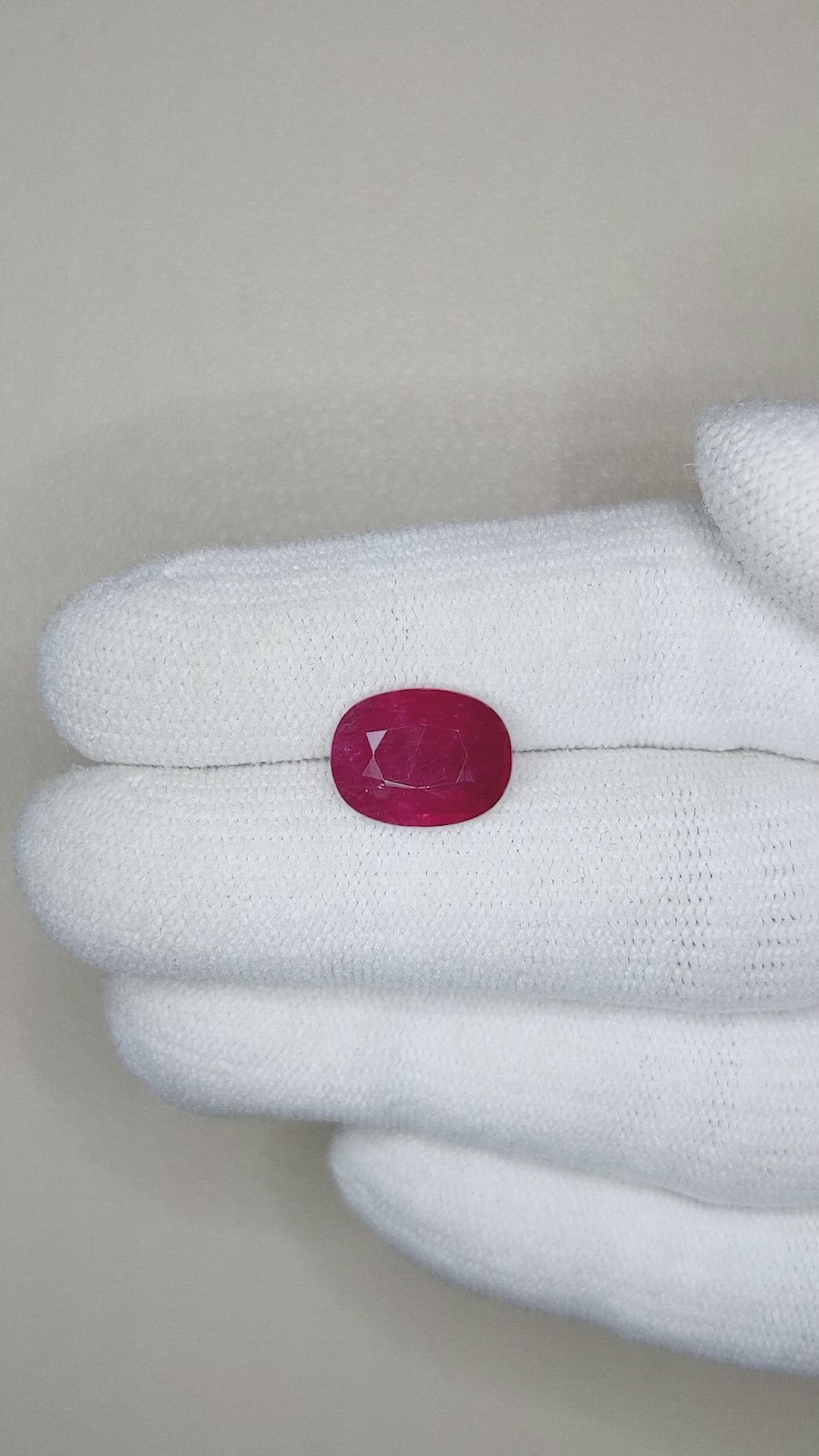 3.95 Ct. Ruby from Mozambique Size Video