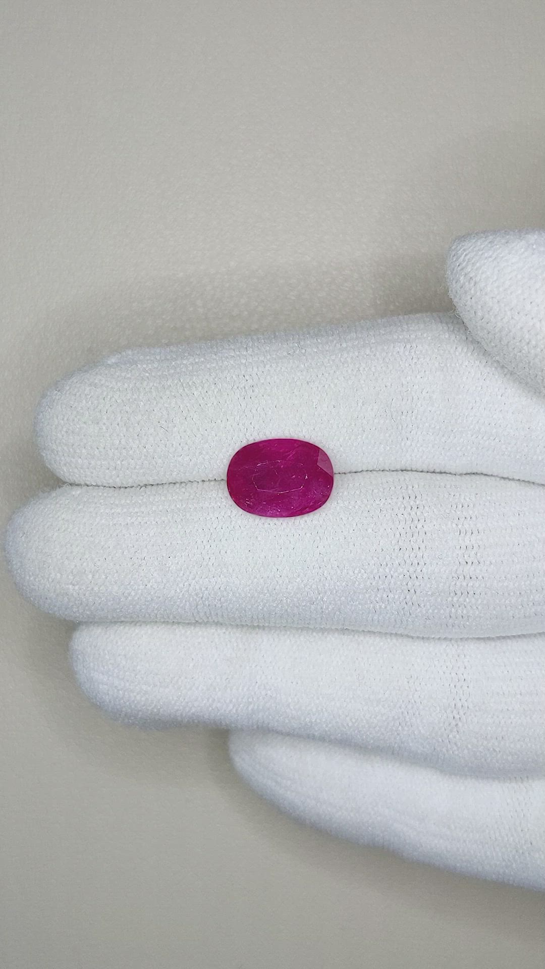 3.59 Ct. Ruby from Mozambique Size Video