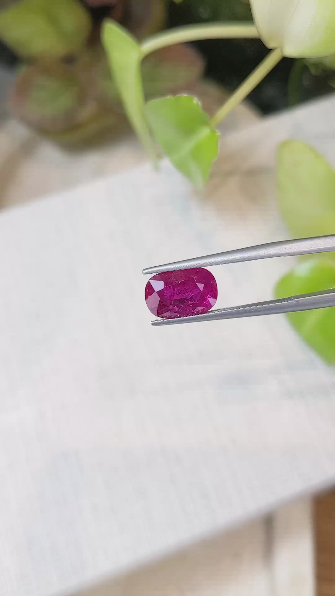 3.09 Ct. Ruby from Mozambique Size Video