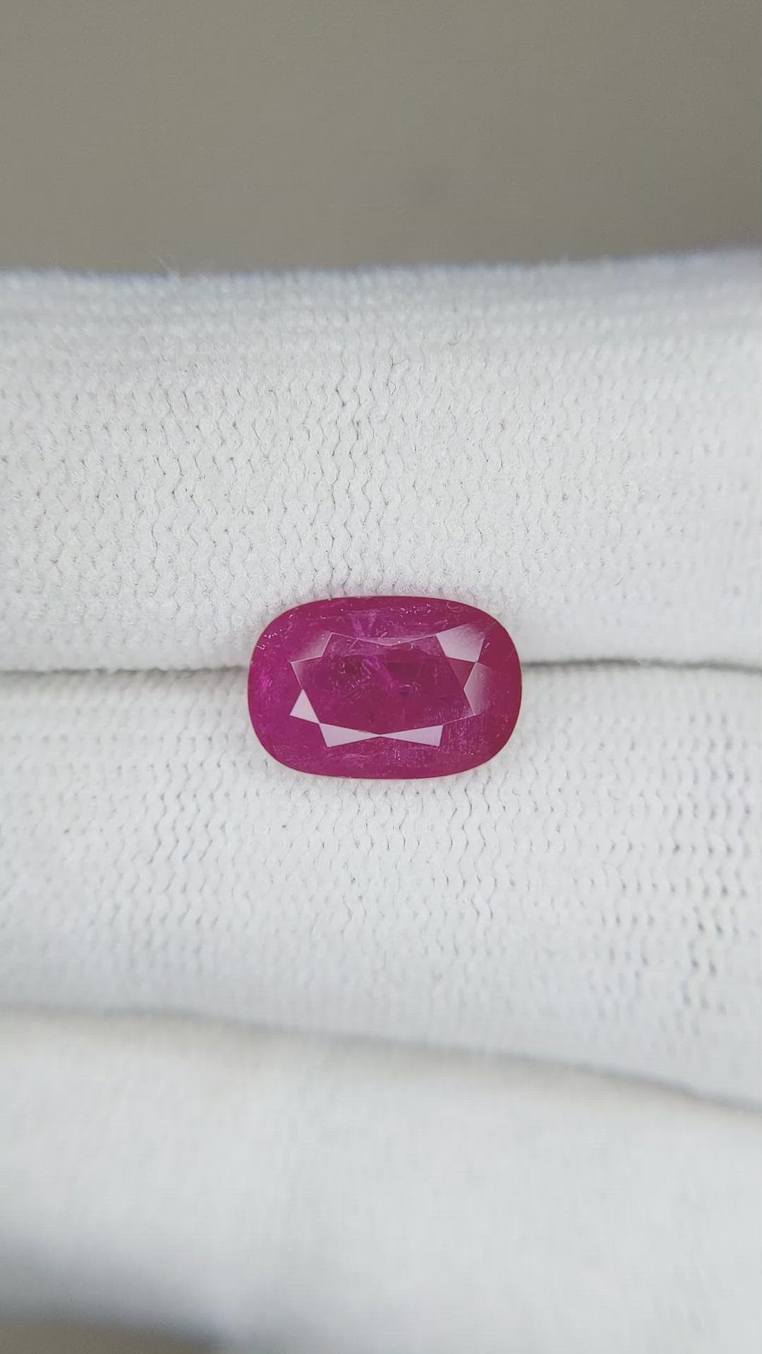 3.09 Ct. Ruby from Mozambique Size Video