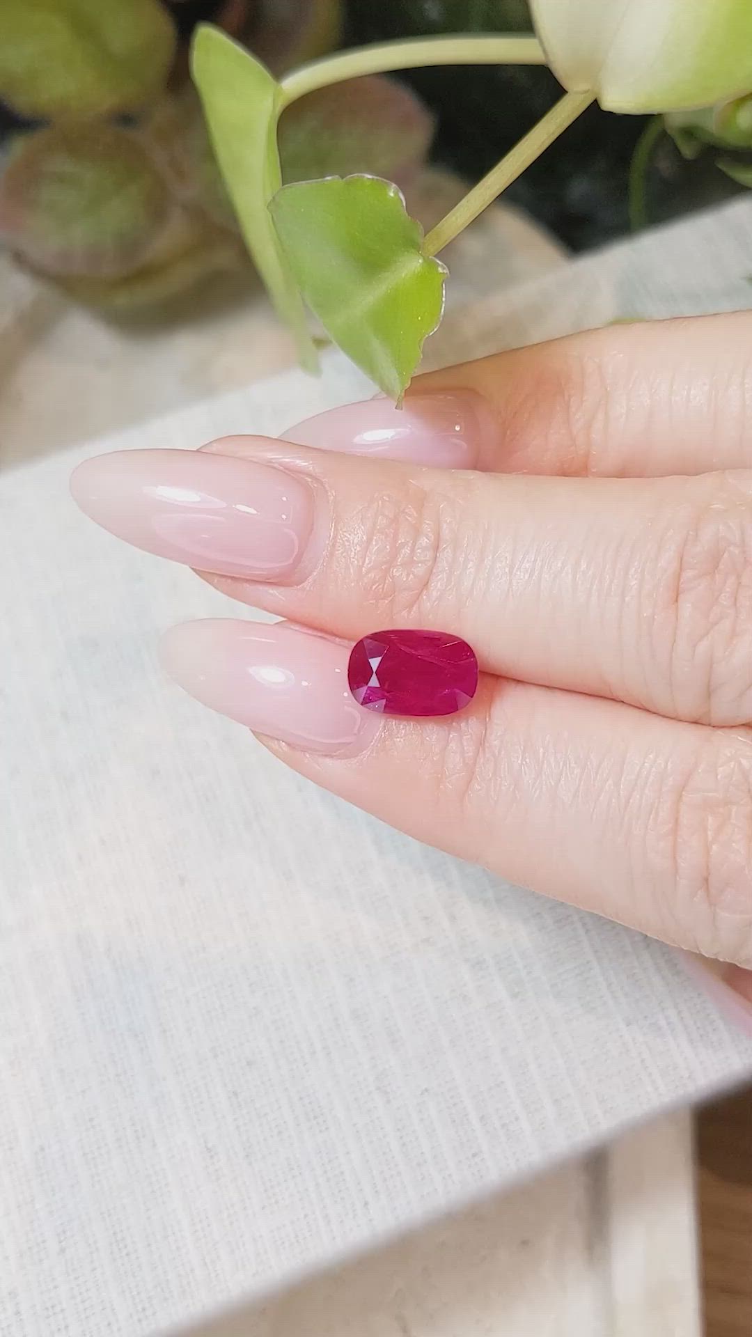 3.11 Ct. Ruby from Mozambique Size Video