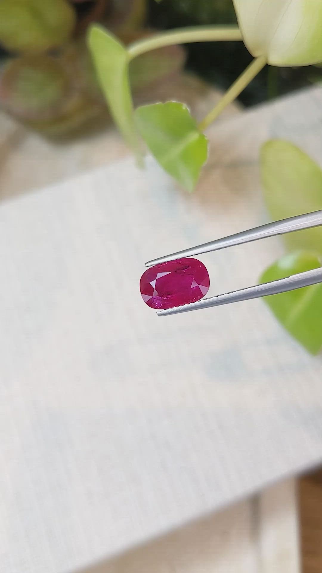 3.11 Ct. Ruby from Mozambique Size Video