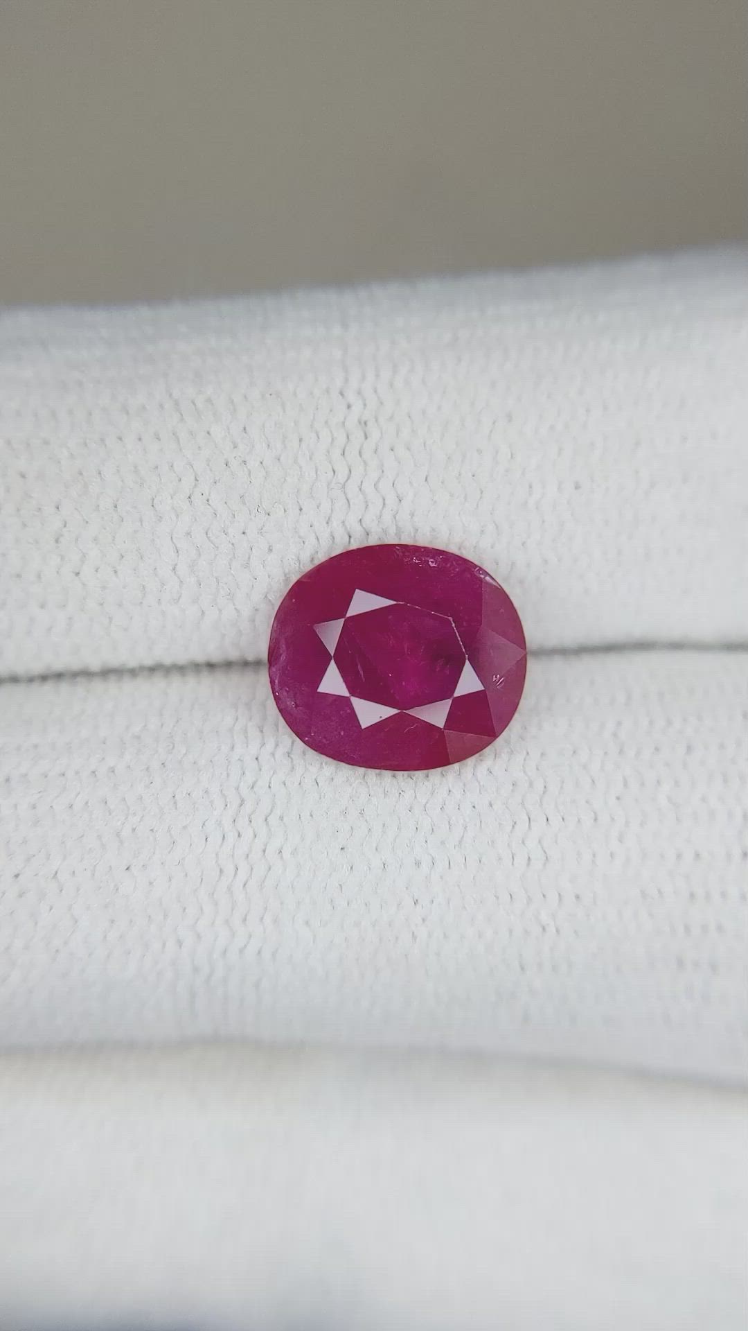 3.19 Ct. Ruby from Mozambique Size Video