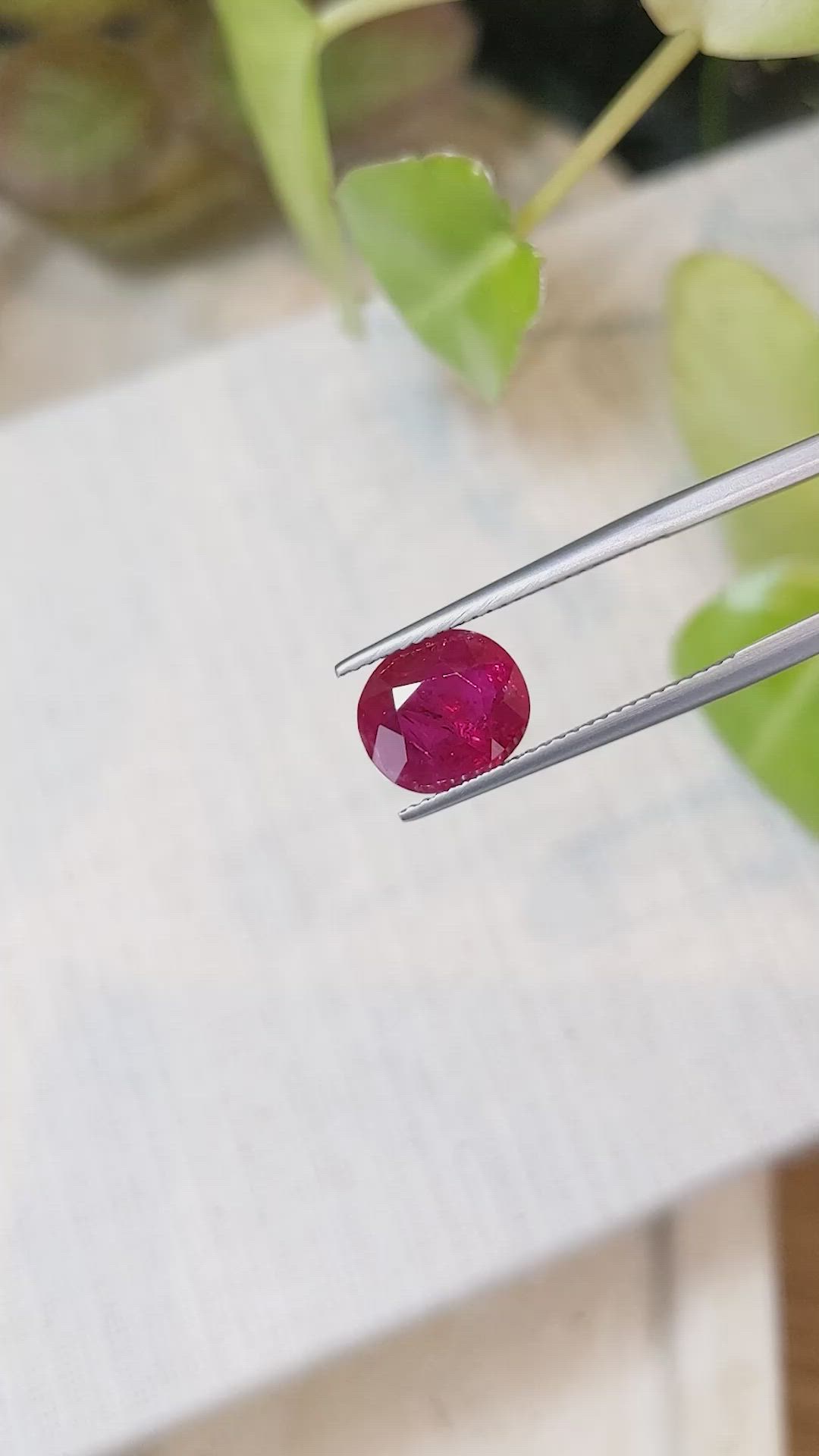 3.19 Ct. Ruby from Mozambique Size Video