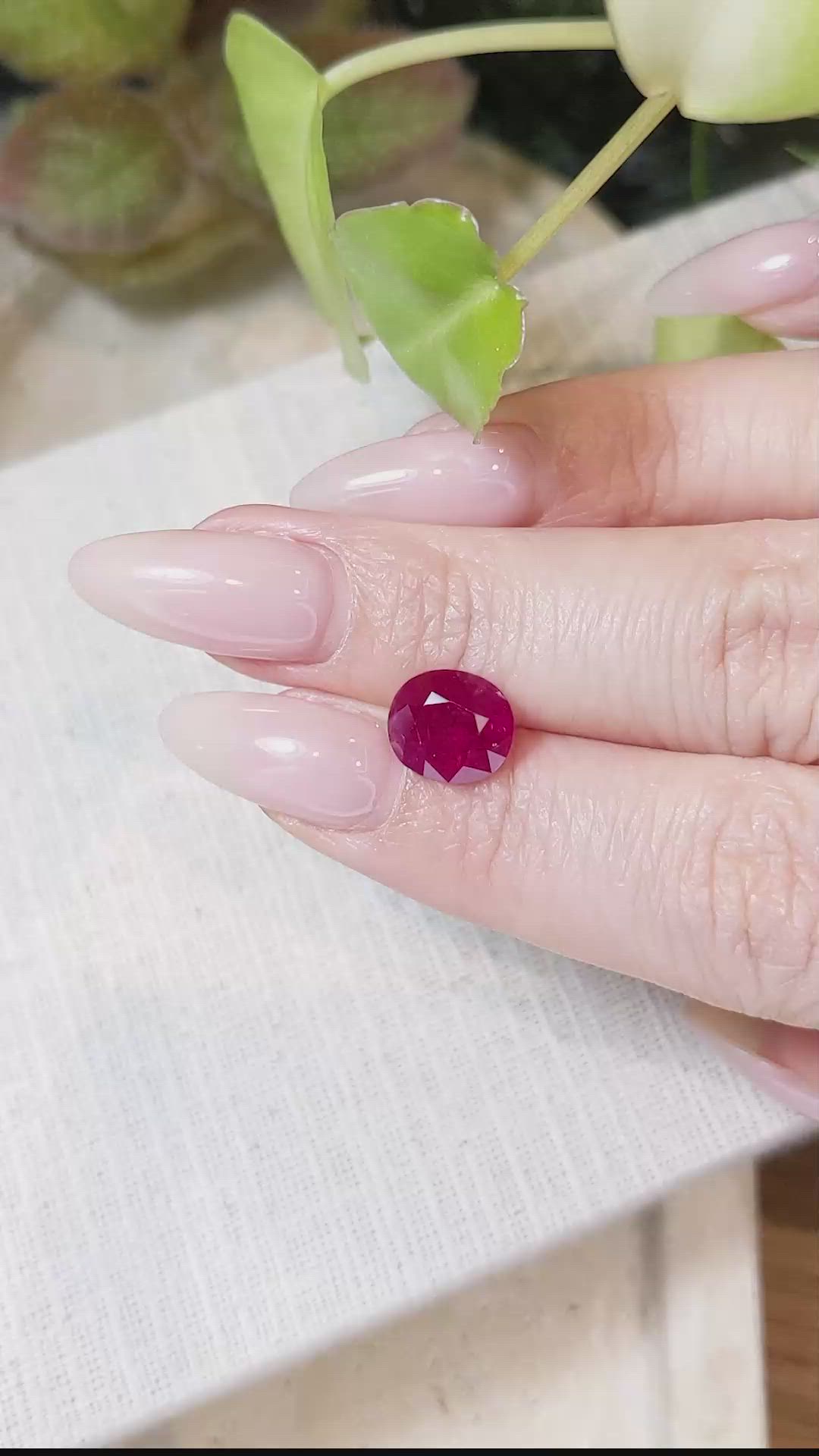 3.19 Ct. Ruby from Mozambique Size Video