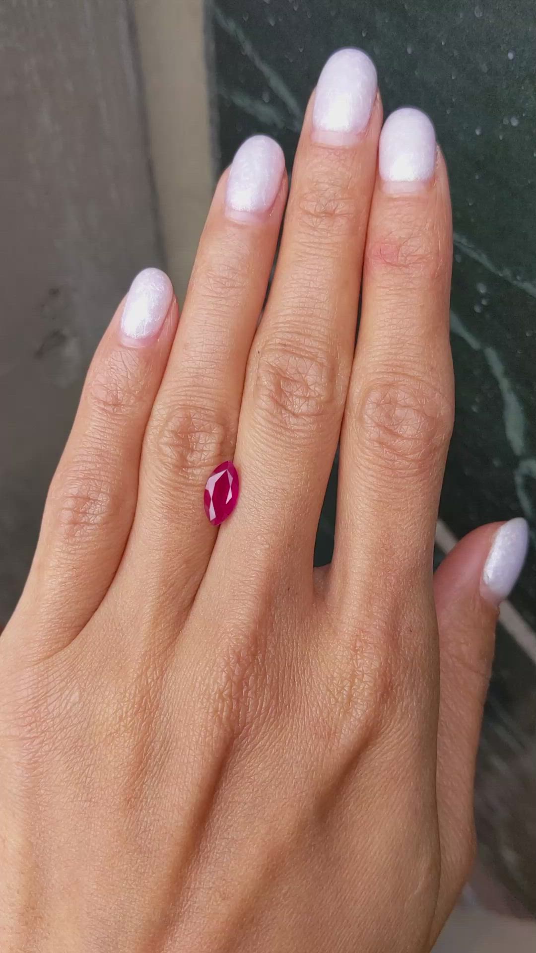 1.65 Ct. Ruby from Burma (Myanmar) Size Video