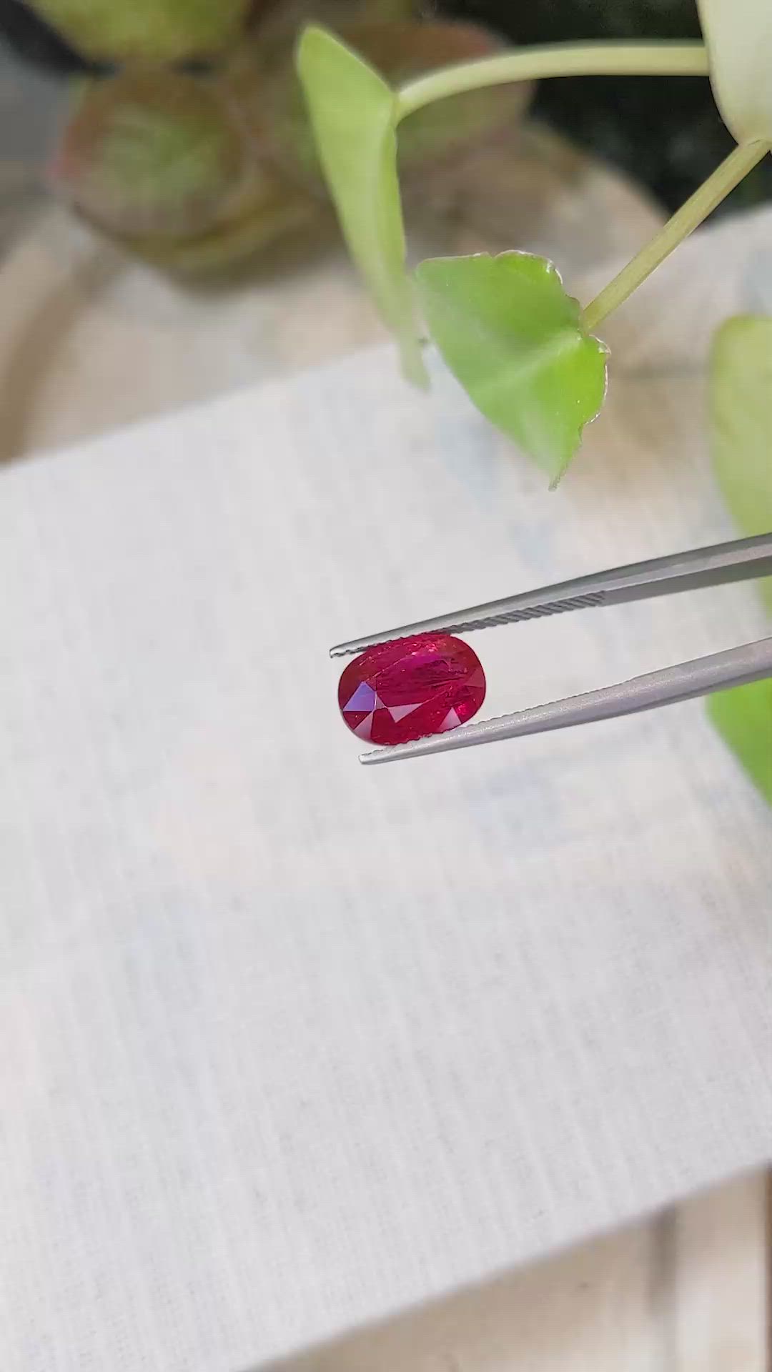 4.03 Ct. Ruby from Mozambique Size Video
