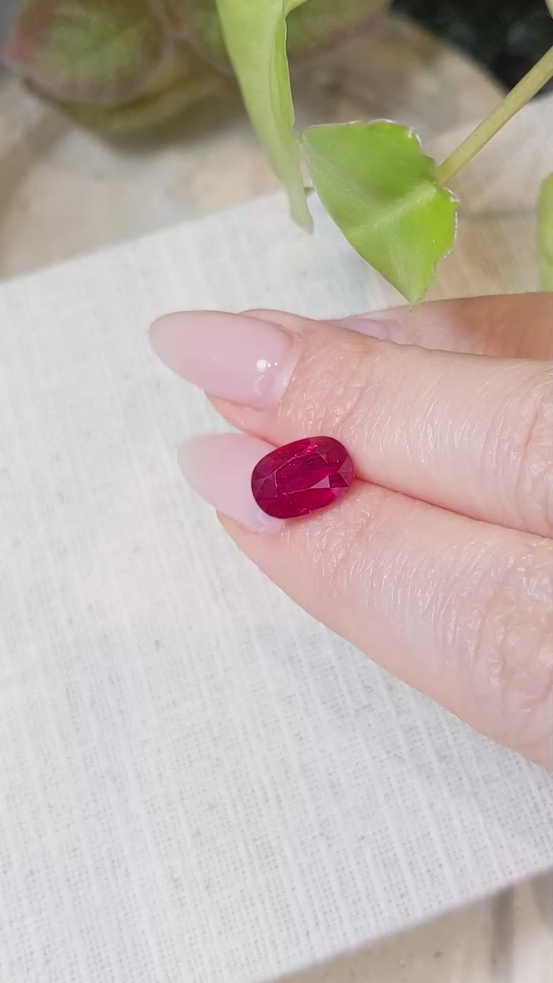 4.03 Ct. Ruby from Mozambique Size Video