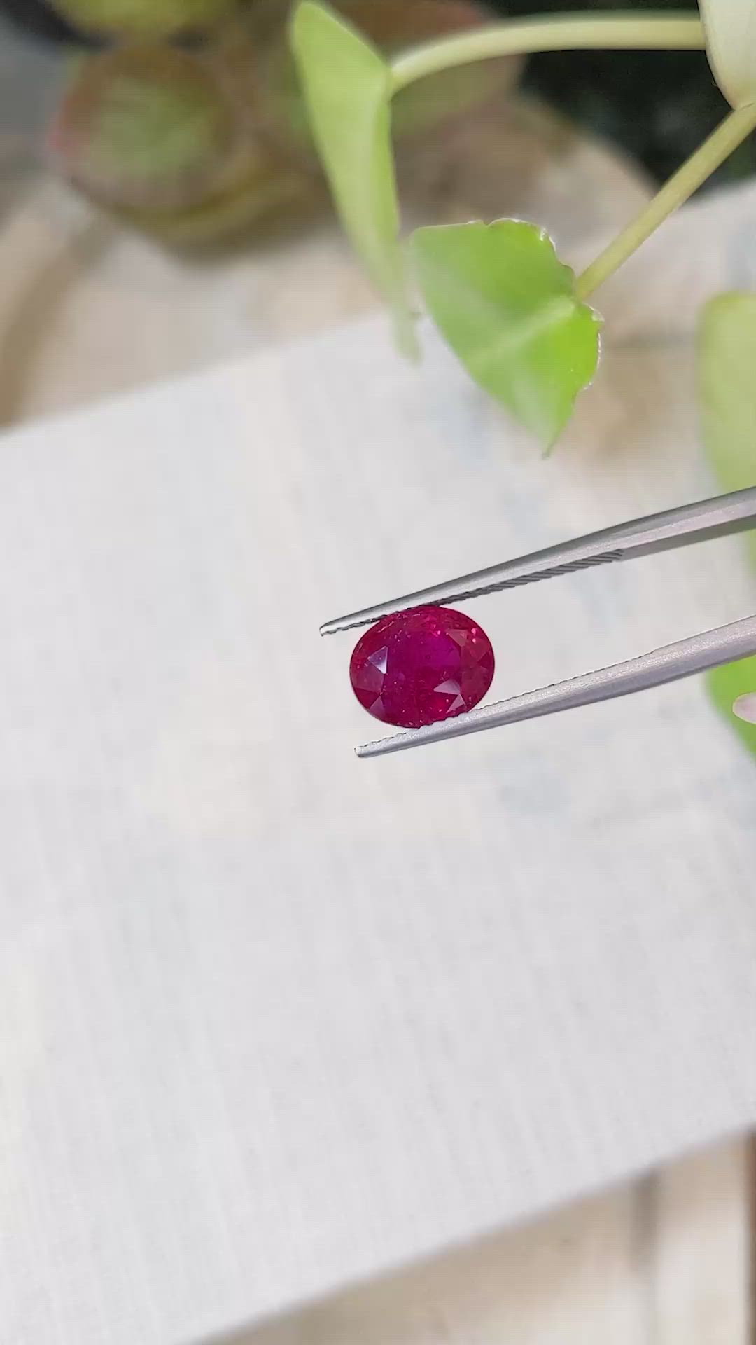 4.09 Ct. Ruby from Mozambique Size Video