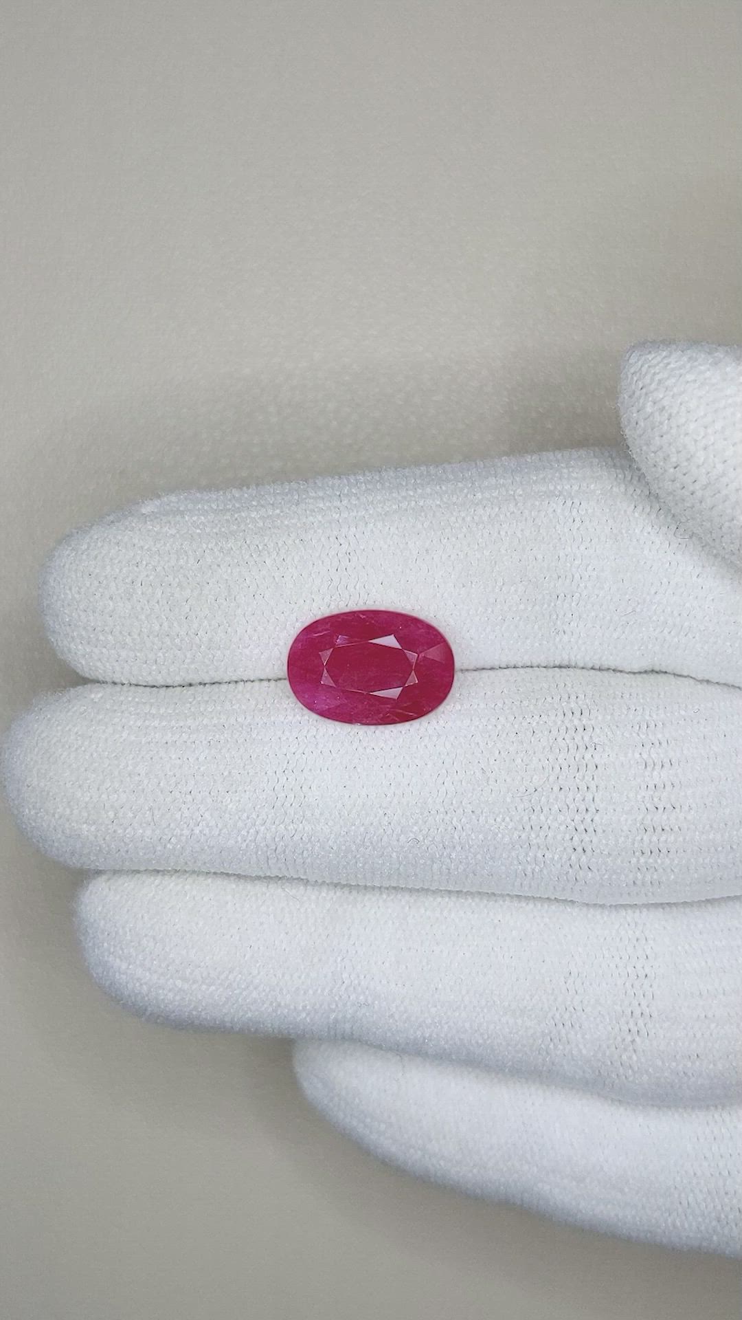 3.76 Ct. Ruby from Mozambique Size Video