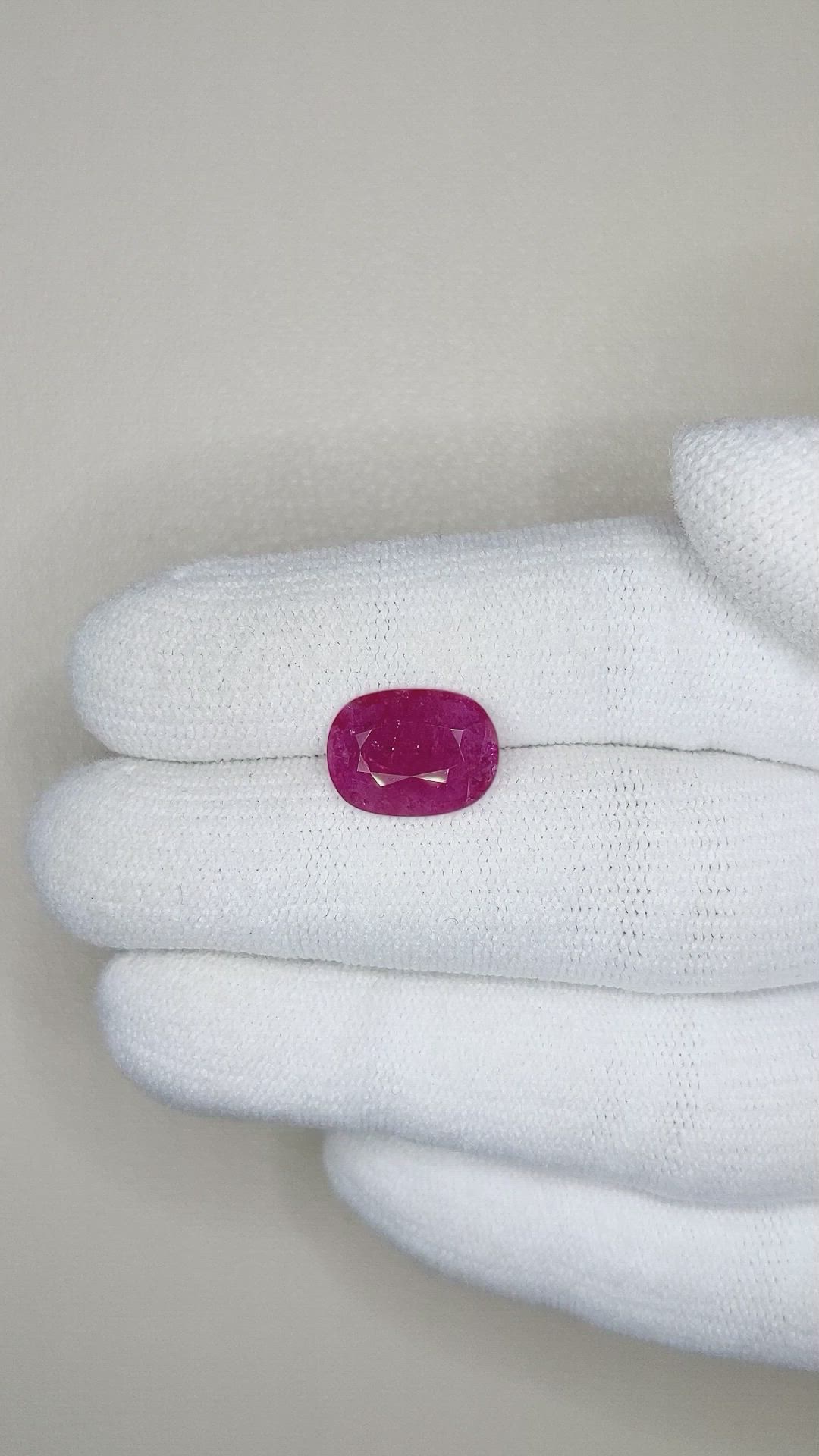 2.75 Ct. Ruby from Mozambique Size Video