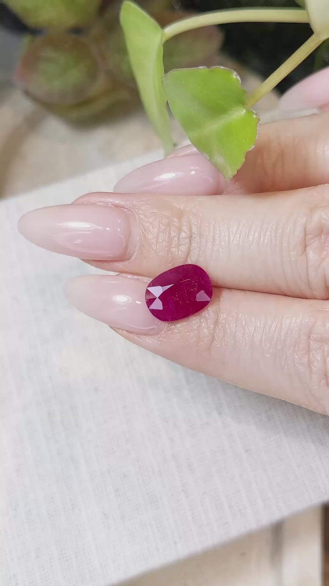 2.75 Ct. Ruby from Mozambique Size Video