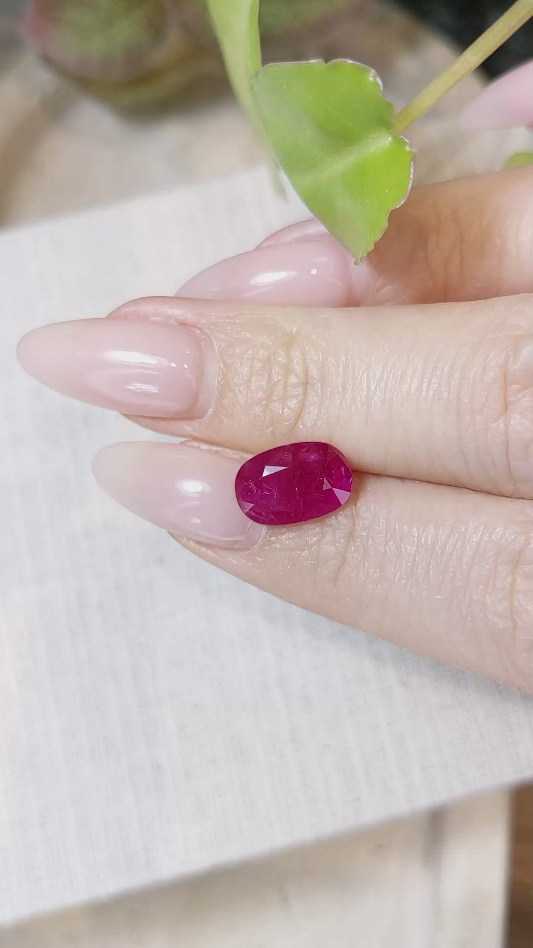 3.09 Ct. Ruby from Mozambique Size Video