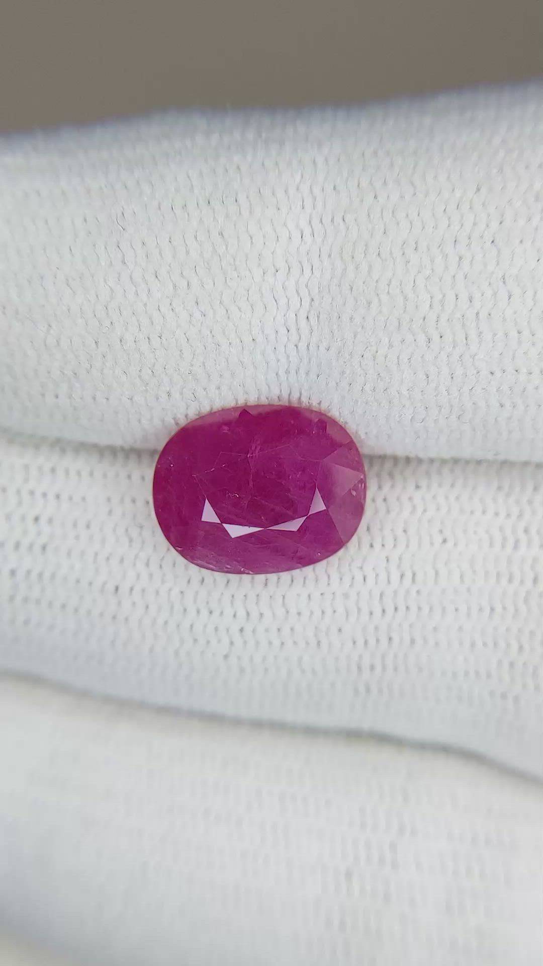 3.76 Ct. Ruby from Mozambique Size Video