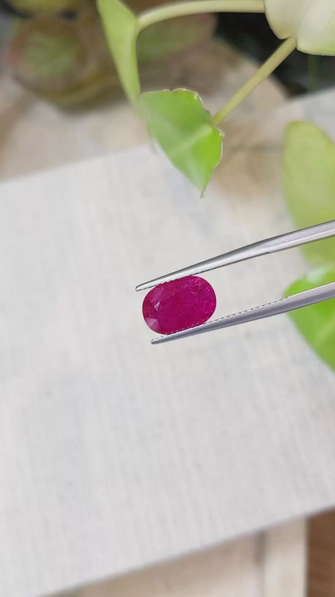 3.10 Ct. Ruby from Mozambique Size Video