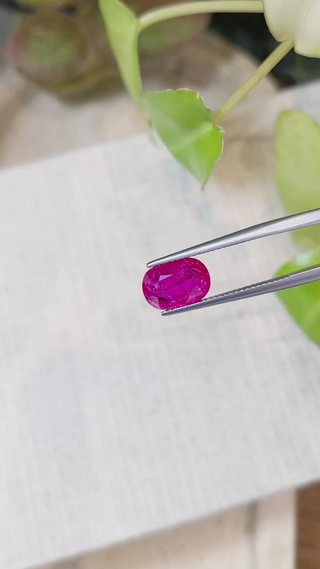 2.94 Ct. Ruby from Mozambique Size Video