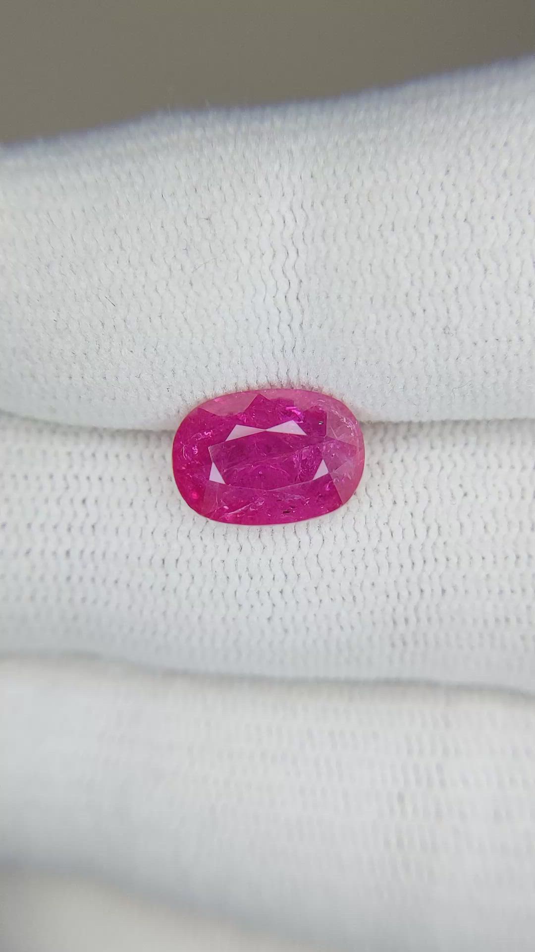 2.94 Ct. Ruby from Mozambique Size Video