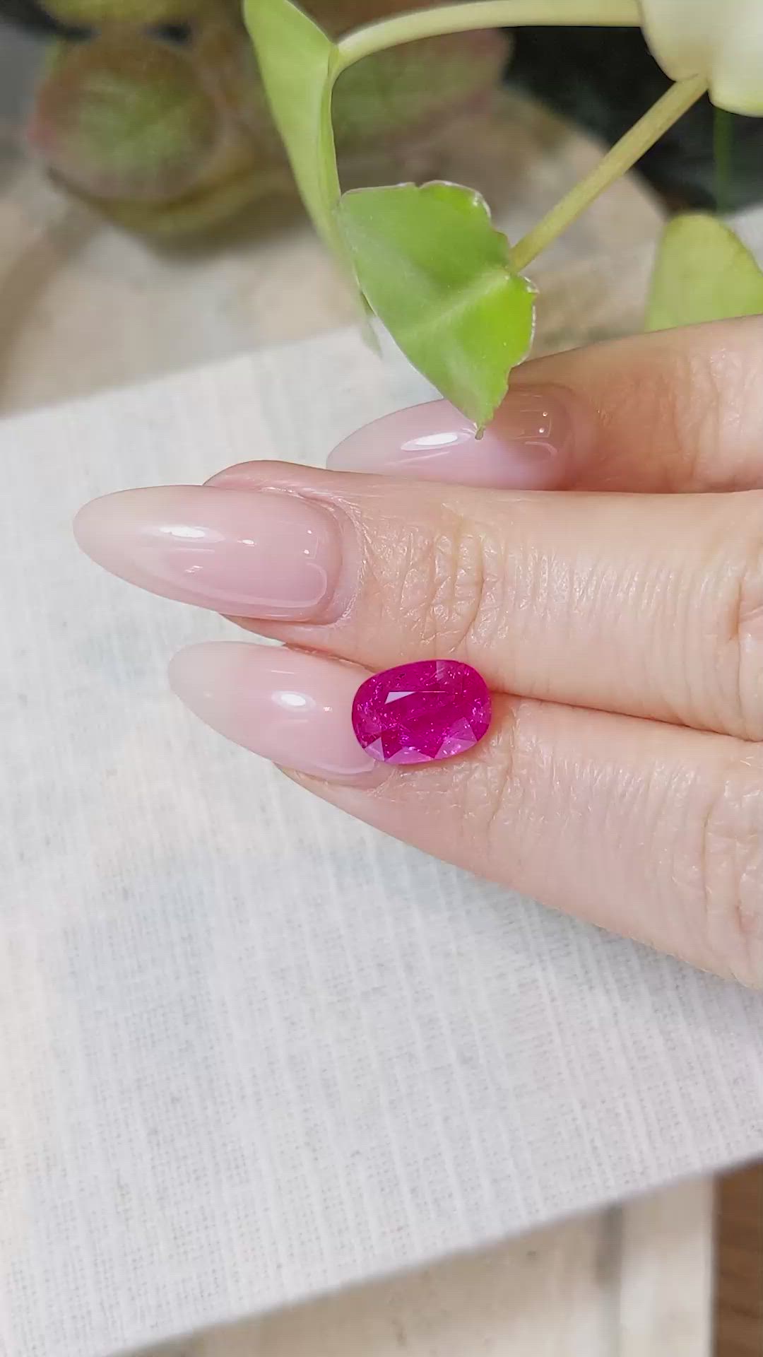 2.94 Ct. Ruby from Mozambique Size Video