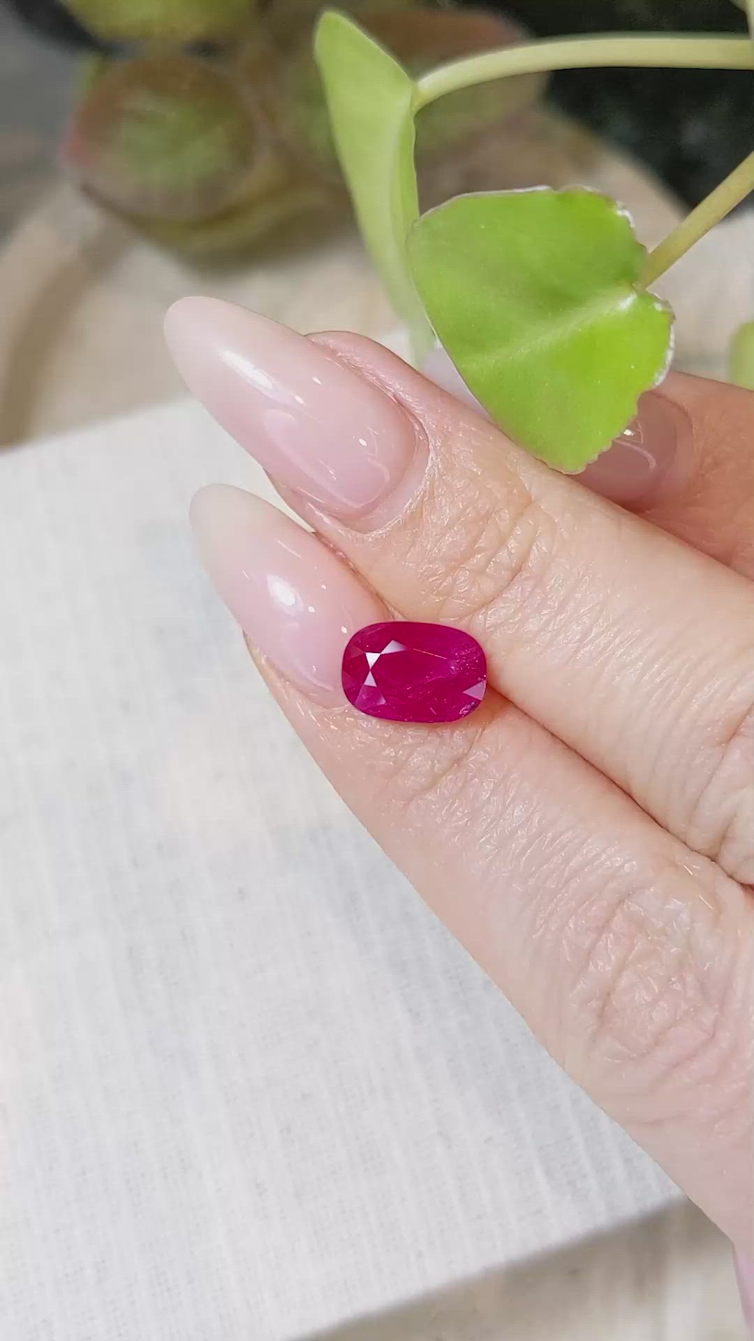 2.60 Ct. Ruby from Mozambique Size Video