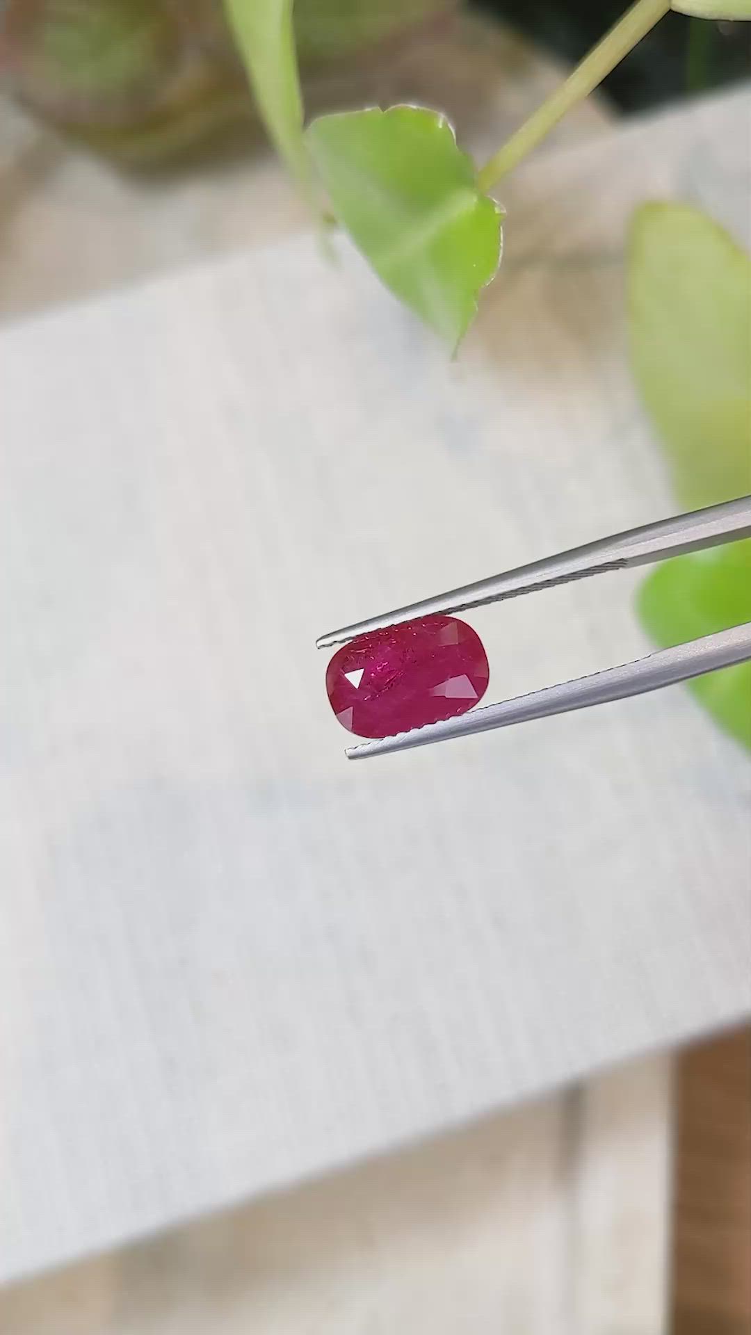 2.99 Ct. Ruby from Mozambique Size Video