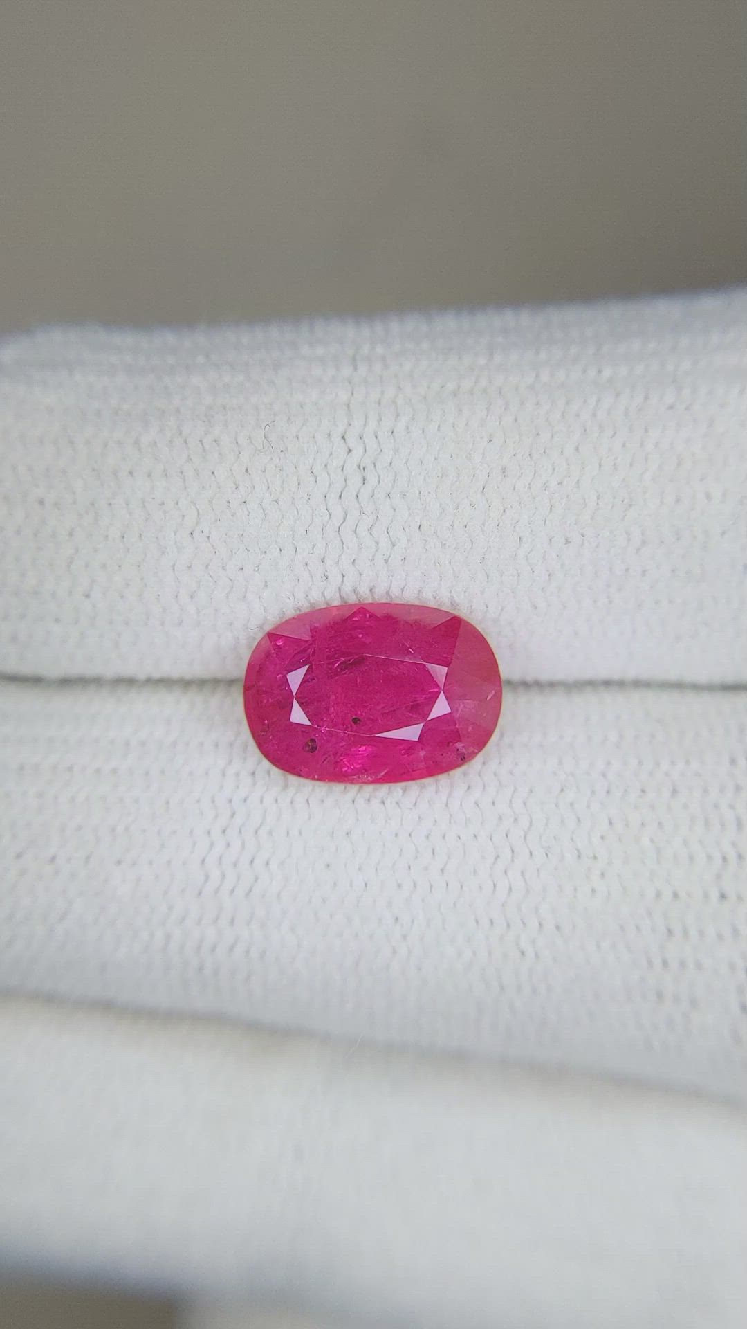 2.96 Ct. Ruby from Mozambique Size Video