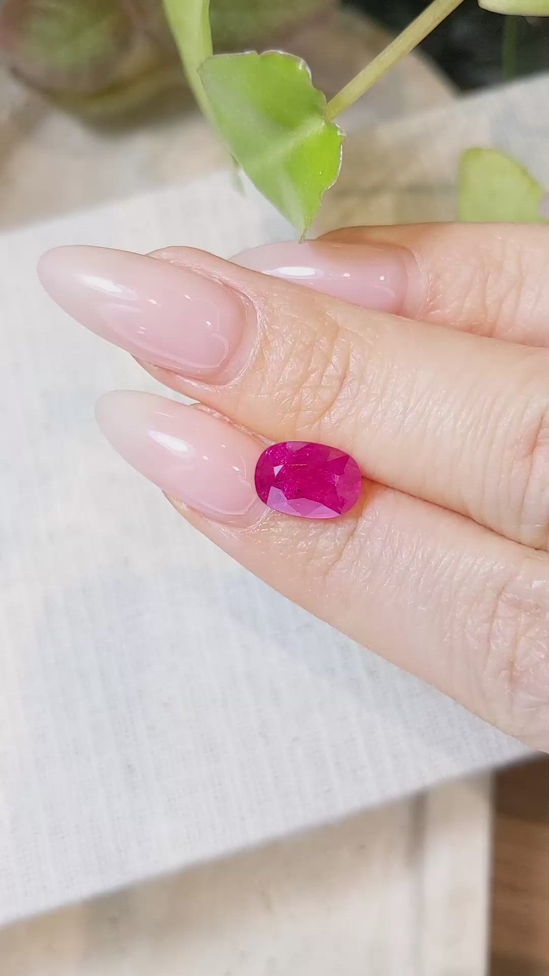 2.96 Ct. Ruby from Mozambique Size Video