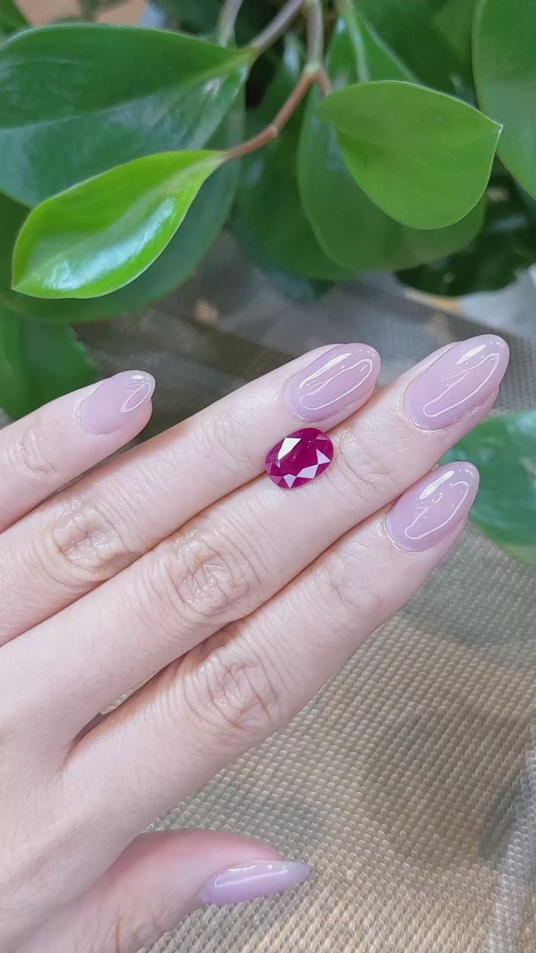 2.14 Ct. Ruby from Mozambique Size Video