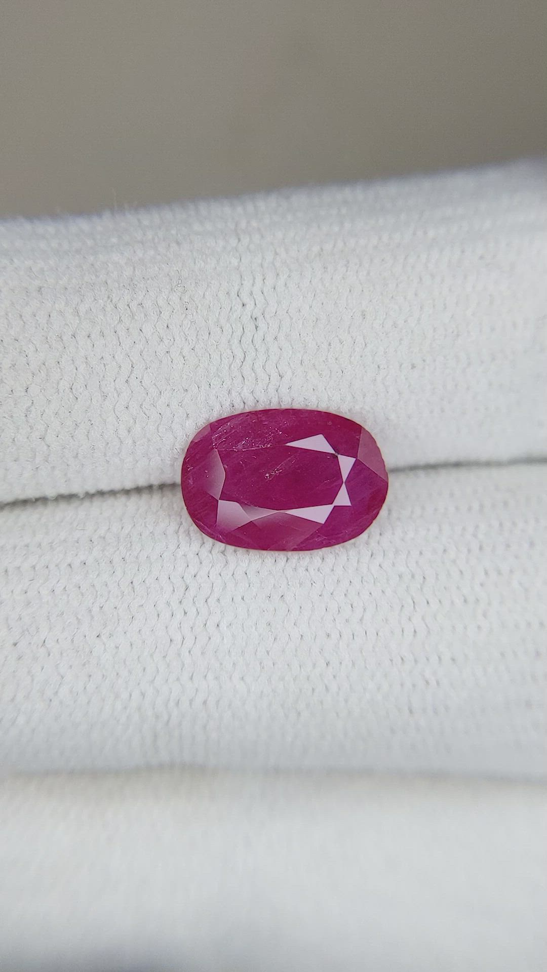 2.14 Ct. Ruby from Mozambique Size Video