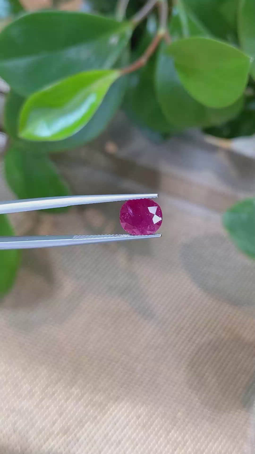 4.30 Ct. Ruby from Mozambique Size Video