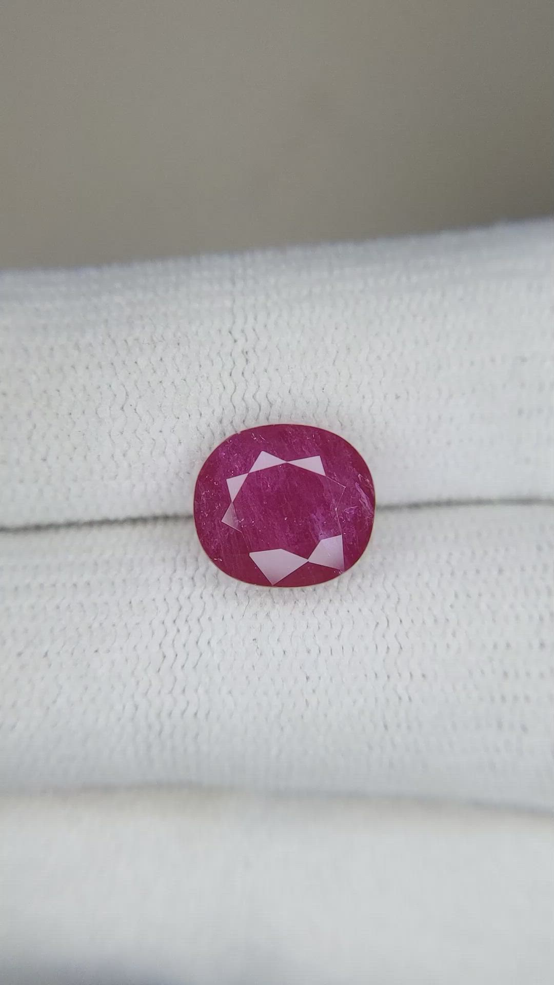 4.30 Ct. Ruby from Mozambique Size Video