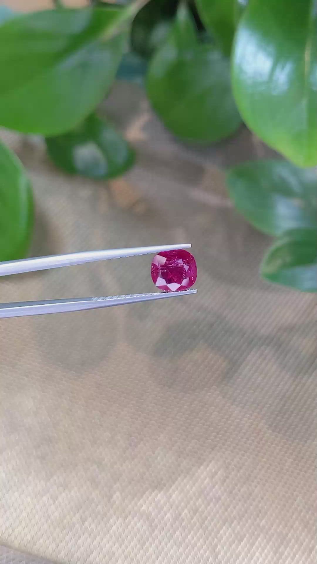 3.34 Ct. Ruby from Mozambique Size Video