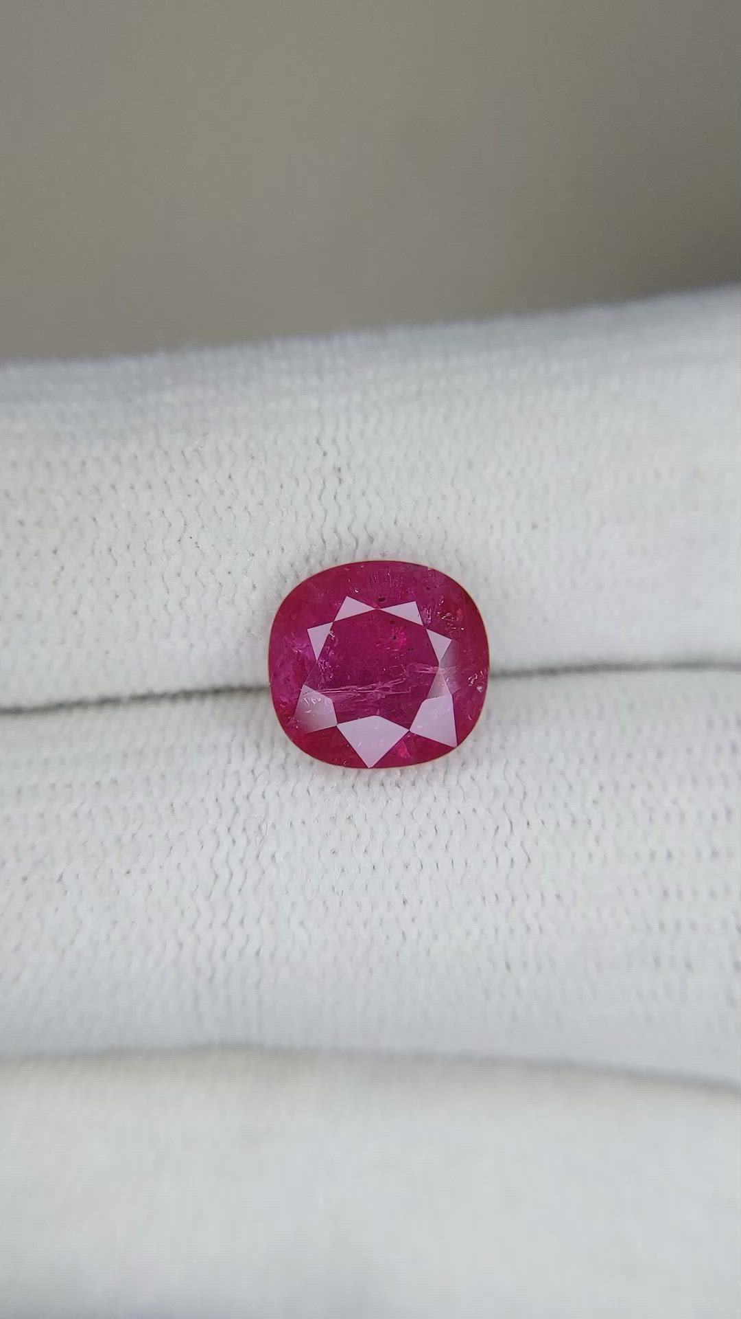 3.34 Ct. Ruby from Mozambique Size Video