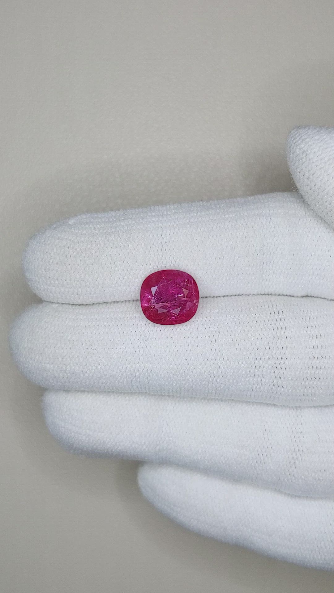 3.34 Ct. Ruby from Mozambique Size Video