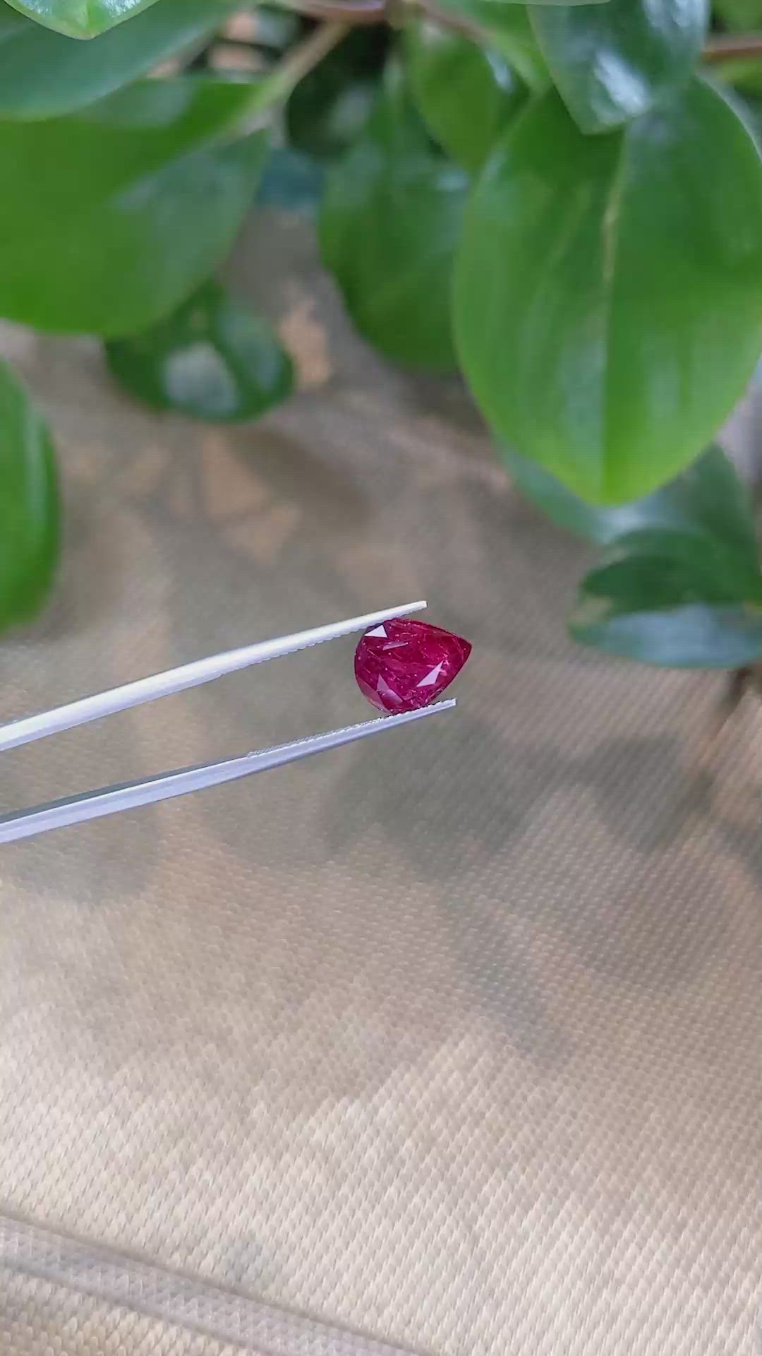 4.40 Ct. Ruby from Mozambique Size Video
