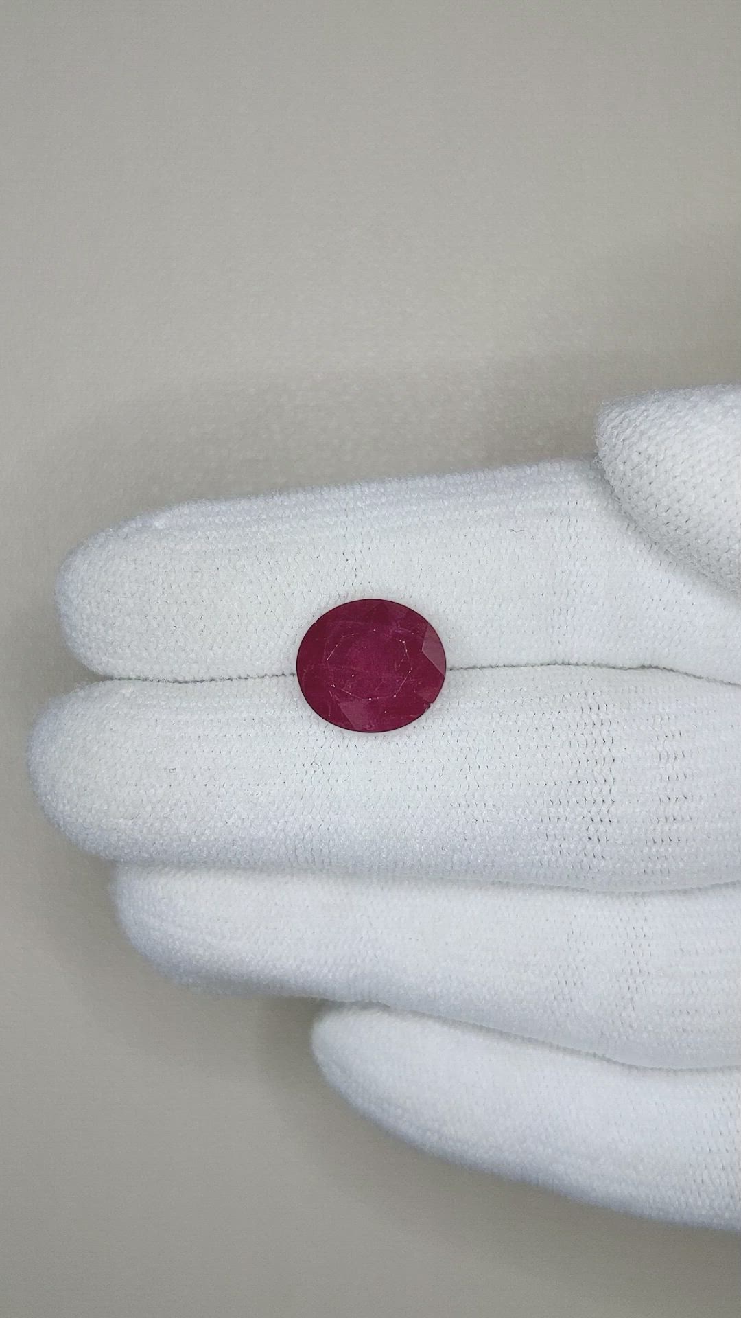 6.04 Ct. Ruby from Mozambique Size Video