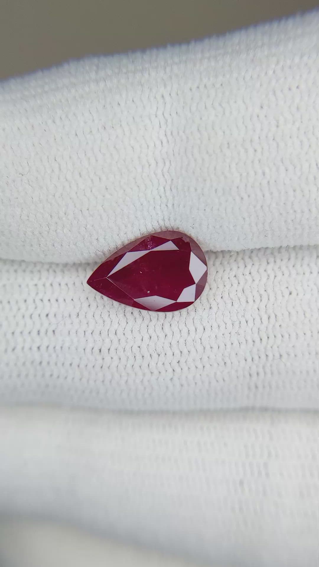 2.21 Ct. Ruby from Mozambique Size Video