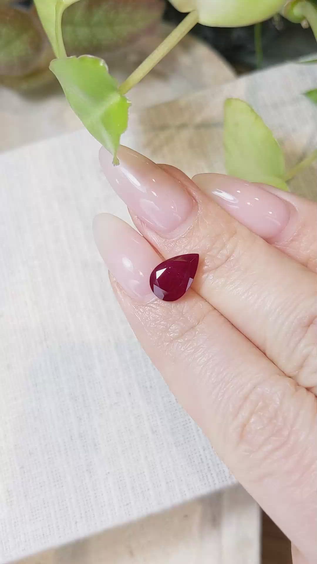 2.21 Ct. Ruby from Mozambique Size Video