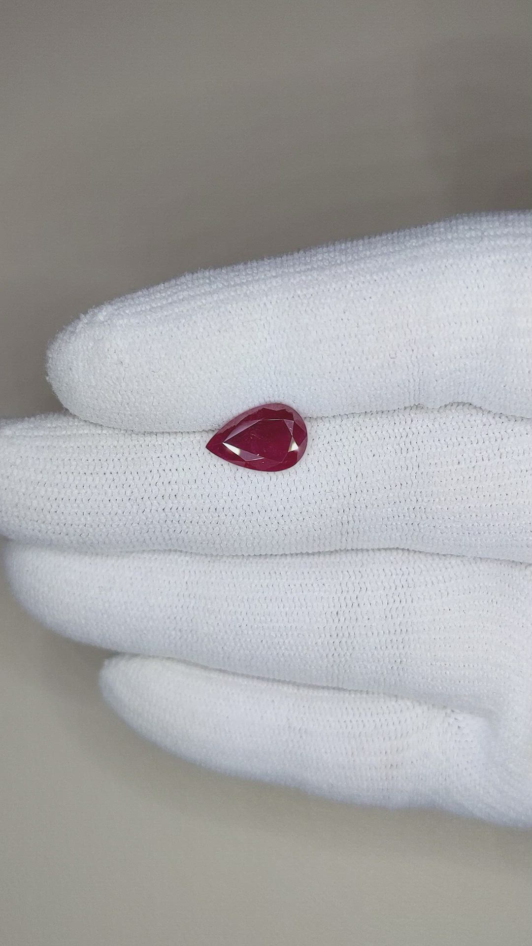 2.21 Ct. Ruby from Mozambique Size Video