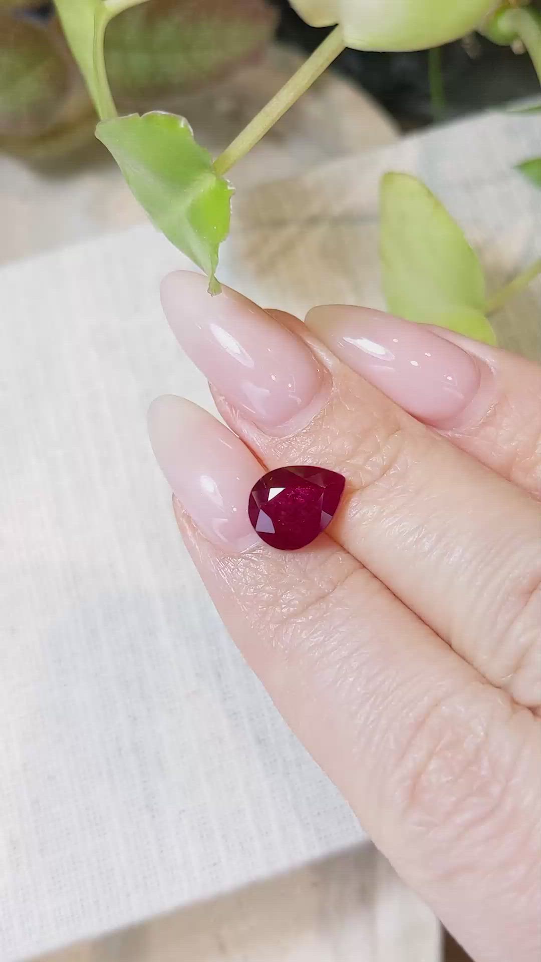 2.94 Ct. Ruby from Mozambique Size Video