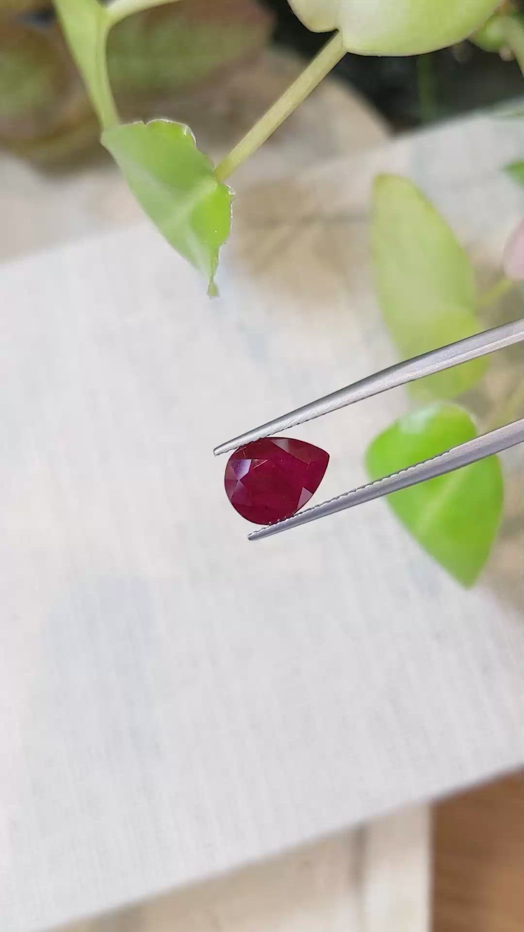 2.94 Ct. Ruby from Mozambique Size Video