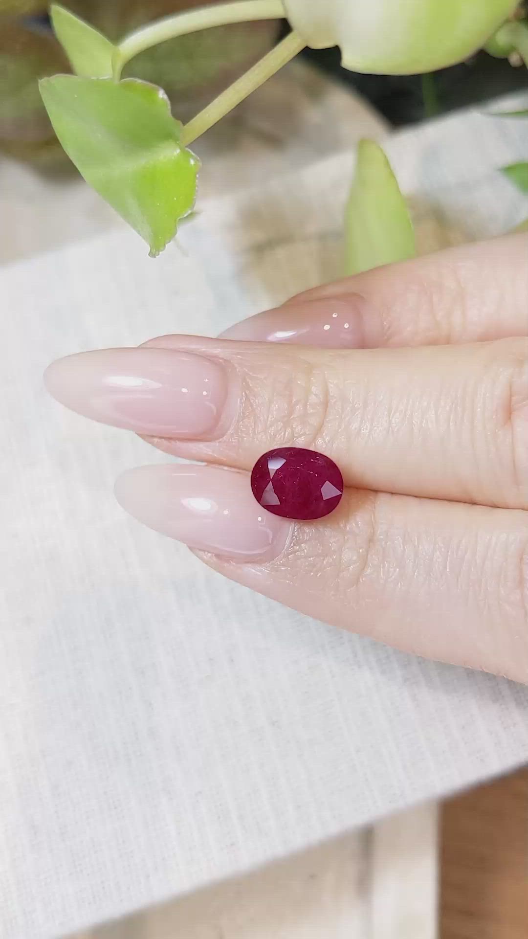 3.57 Ct. Ruby from Mozambique Size Video