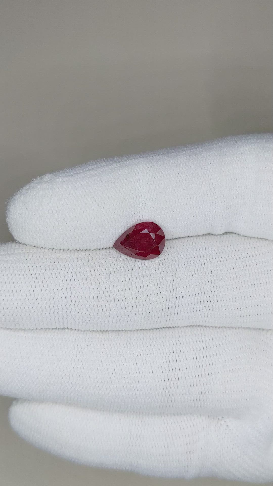 2.56 Ct. Ruby from Mozambique Size Video