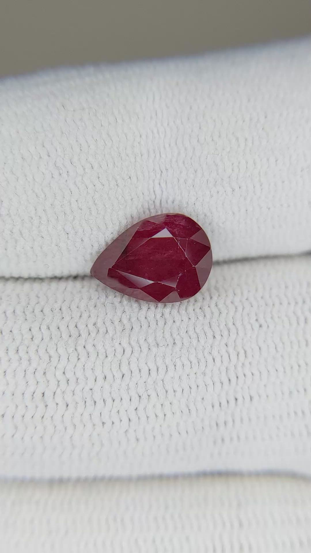 2.56 Ct. Ruby from Mozambique Size Video