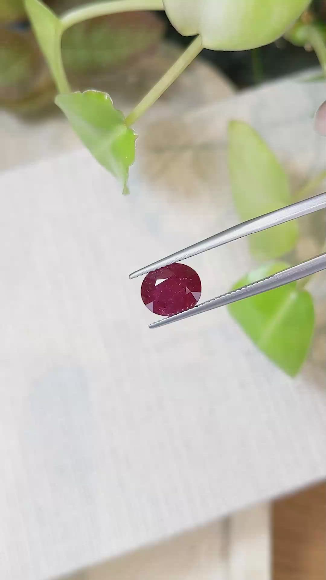 3.09 Ct. Ruby from Mozambique Size Video