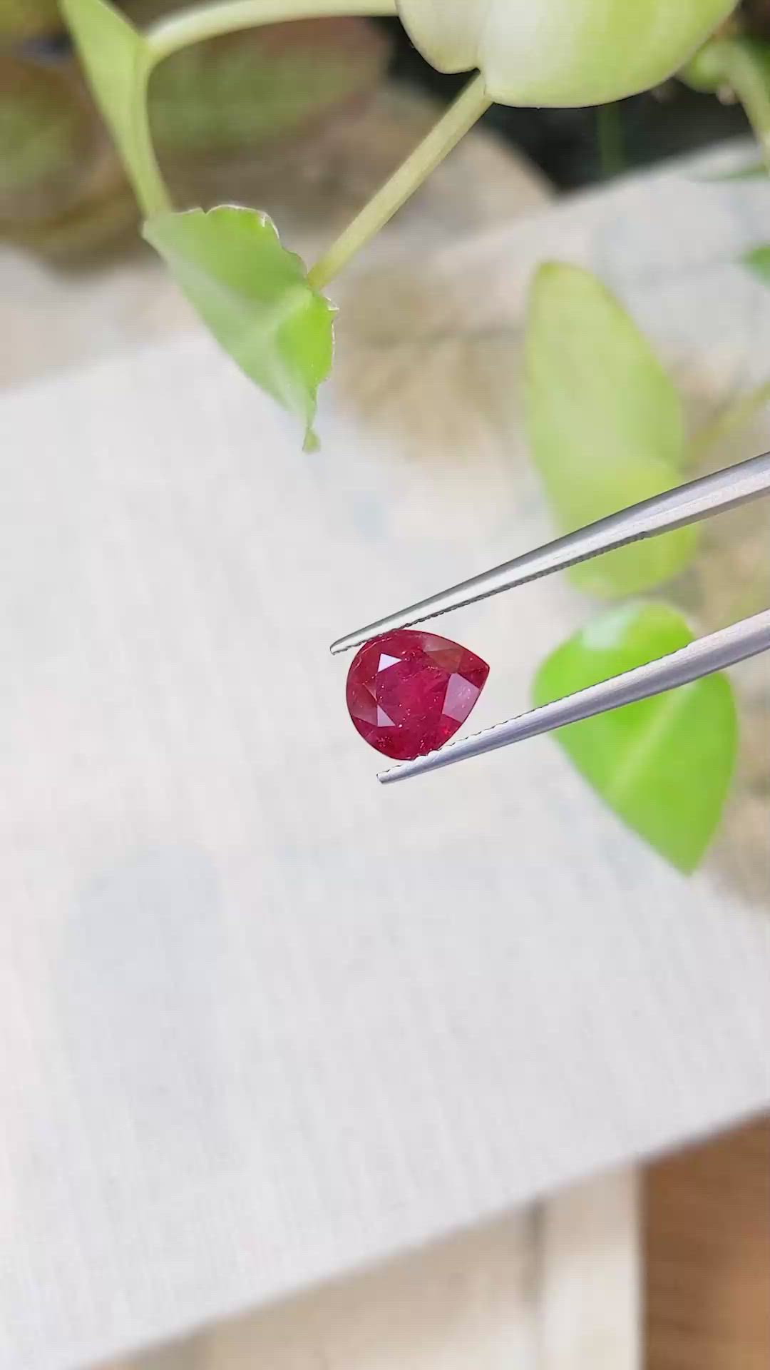 2.93 Ct. Ruby from Mozambique Size Video