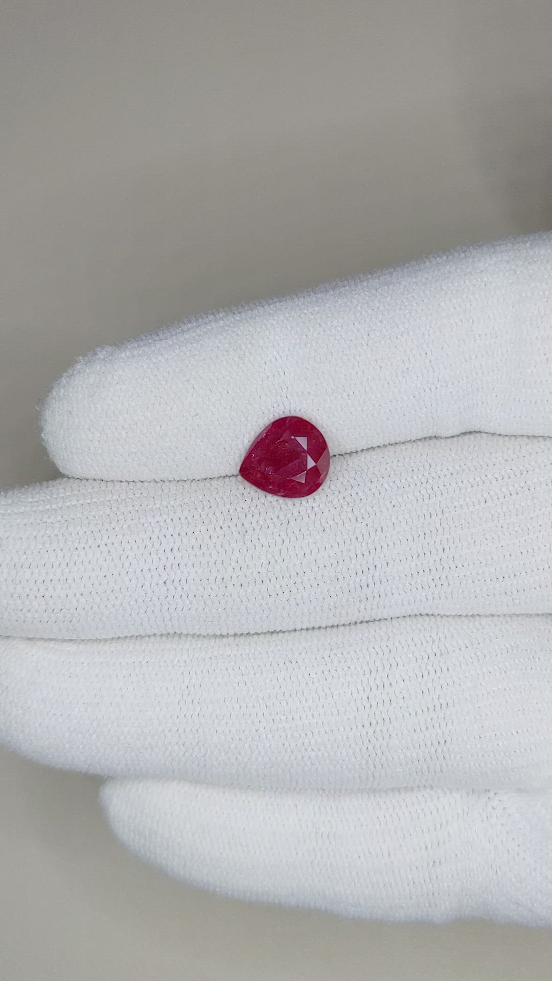 2.93 Ct. Ruby from Mozambique Size Video