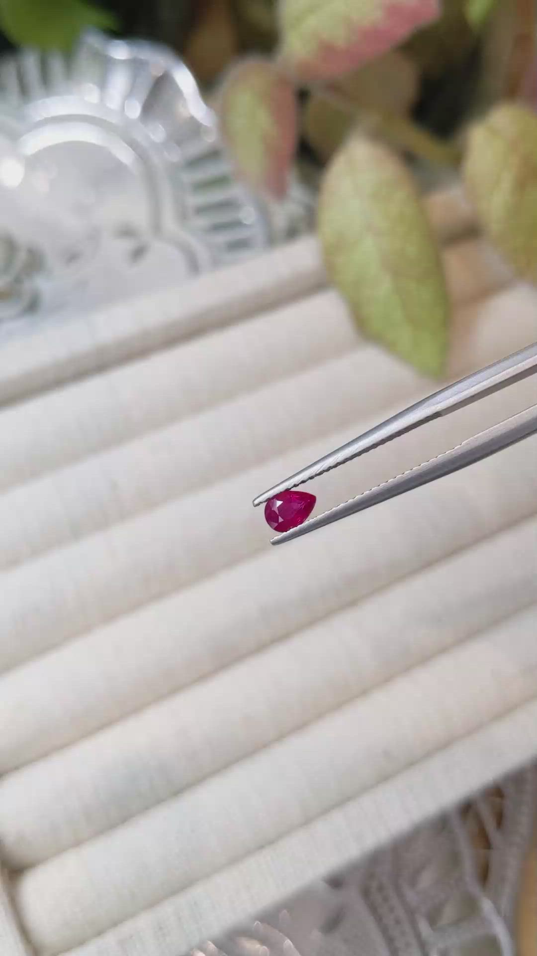 0.40 Ct. Ruby from Burma (Myanmar) Size Video