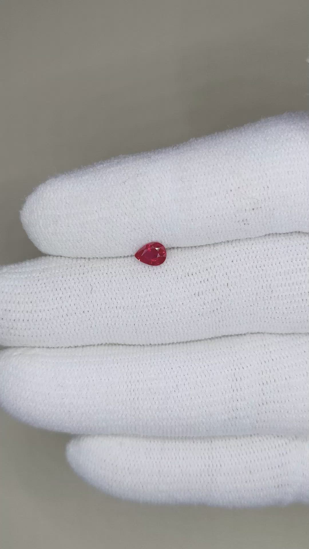 0.41 Ct. Ruby from Burma (Myanmar) Size Video