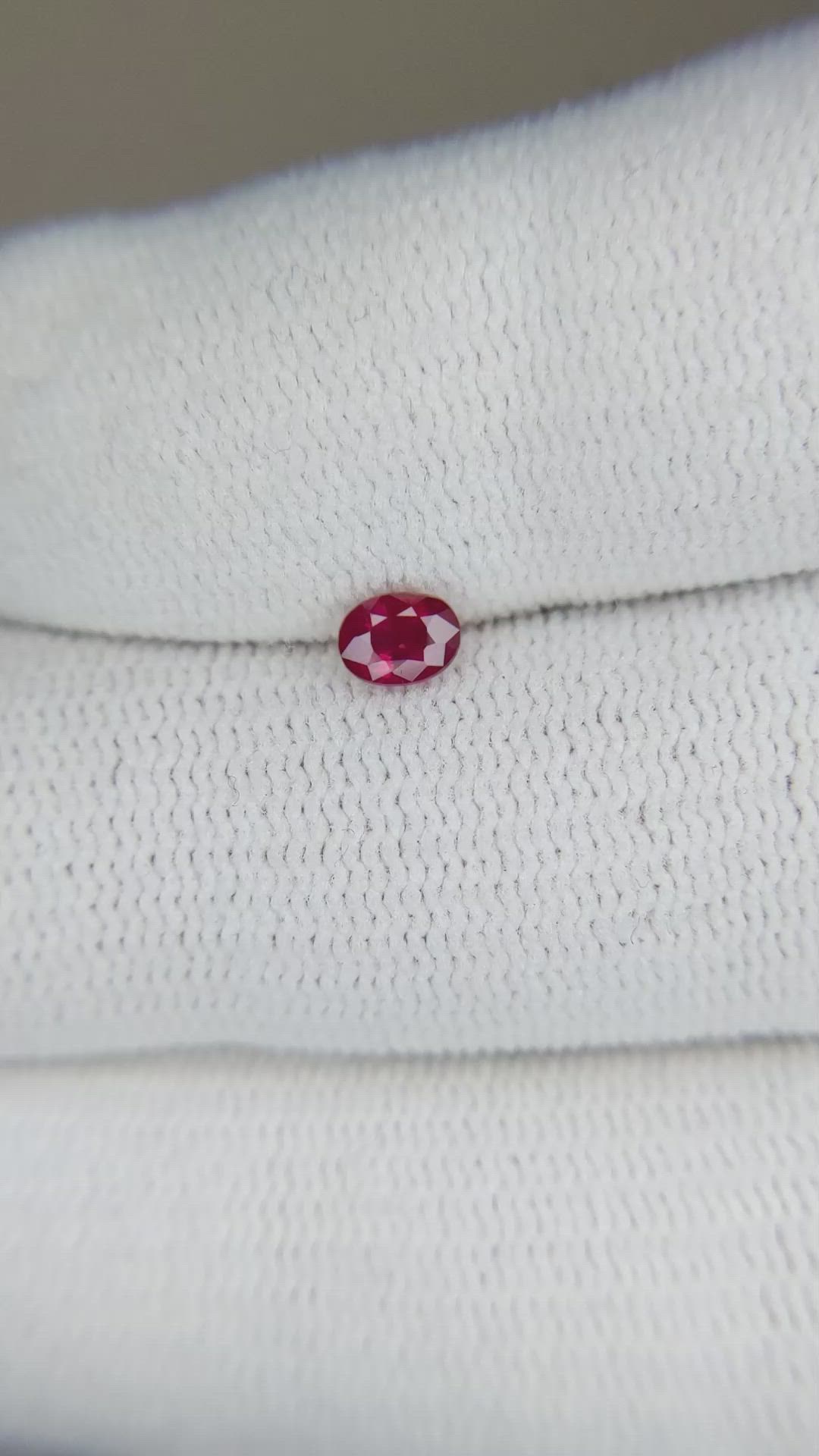 0.32 Ct. Ruby from Burma (Myanmar) Size Video