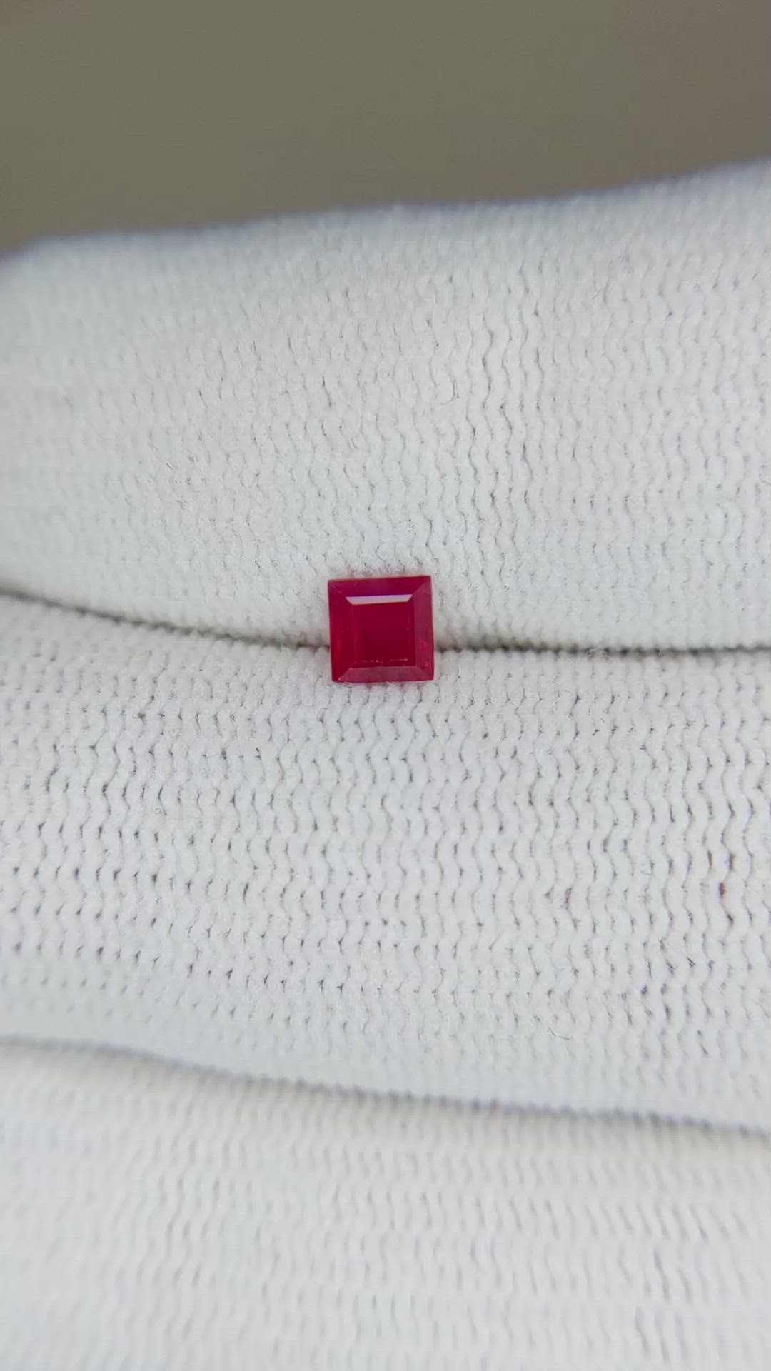 0.36 Ct. Ruby from Burma (Myanmar) Size Video